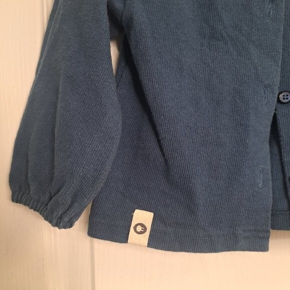 Arim Closet Dusty Blue Knit Cardigan - Picture 3 of 5